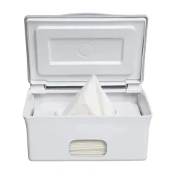 Ubbi - Dispensador de lenços umedecidos laváveis, branco/cinza