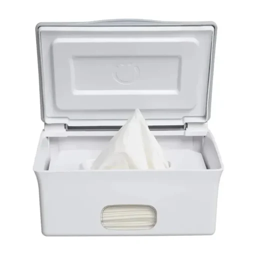 Ubbi - Dispensador de lenços umedecidos laváveis, branco/cinza