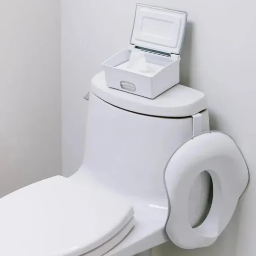 Ubbi - Dispensador de lenços umedecidos laváveis, branco/cinza