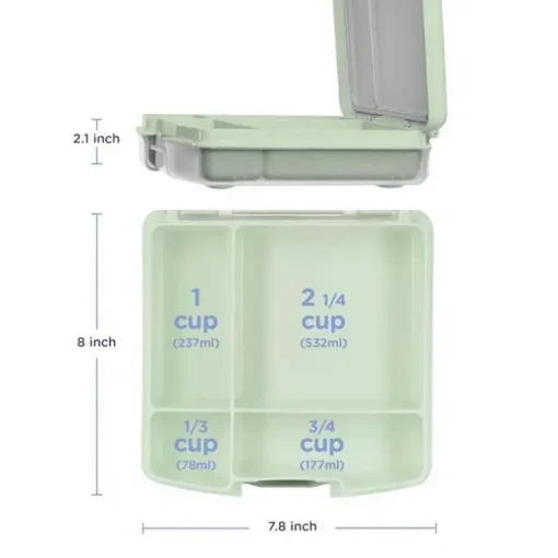 Ubbi - Lancheira Bento para Crianças, Verde Sálvia