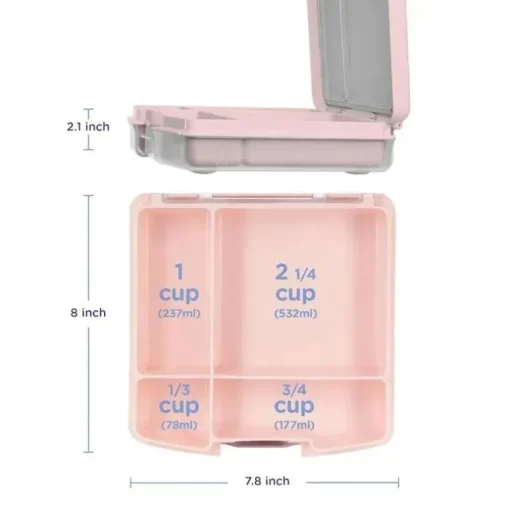 Ubbi - Lancheira Bento para Crianças, Rosa Blush