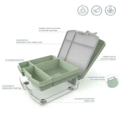 Ubbi - Lancheira Bento para Crianças, Verde Sálvia