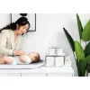 Ubbi - organizador de caddy, armazena fraldas, lenços umedecidos e acessórios para bebês, branco