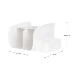 Ubbi - organizador de caddy, armazena fraldas, lenços umedecidos e acessórios para bebês, branco