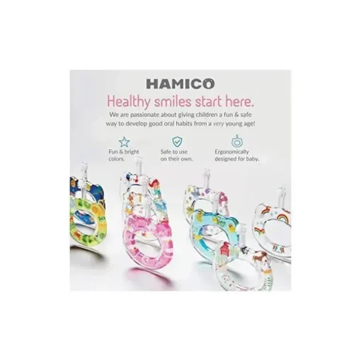 Unicórnios de escova de dentes de bebê Hamico