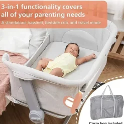 Unilove - Hug Me Plus Cama-de-cabeceira 3 em 1, cinza sombra