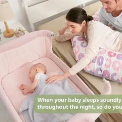 Unilove - Hug Me Plus Cama-de-cabeceira 3 em 1, Rosa Ameixa