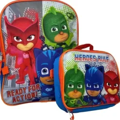 United Pacific Designs - Mochila Pj Mask 16 com lancheira em forma