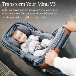 Uppababy - Adapters For Minu V3 - (Compatible with all Mesa and Aria car seats)