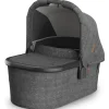 UPPAbaby - Bassinet V3, Compatible with Vista, Cruz, Ridge, Minu Strollers, Greyson (Charcoal Mélange/Carbon Frame)