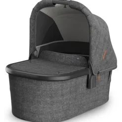 UPPAbaby - Bassinet V3, Compatible with Vista, Cruz, Ridge, Minu Strollers, Greyson (Charcoal Mélange/Carbon Frame)