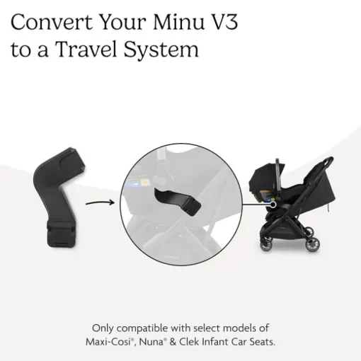 Uppababy - Car Seat Adapters For Minu V3 (Maxi-Cosi®, Nuna®, Cybex, Besafe®)