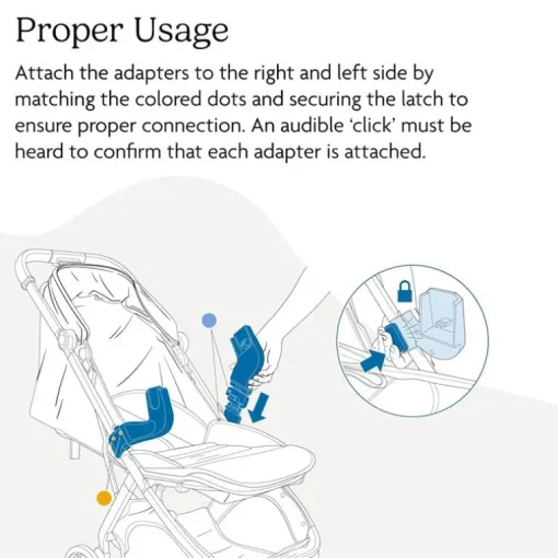 Uppababy - Car Seat Adapters For Minu V3 (Maxi-Cosi®, Nuna®, Cybex, Besafe®)