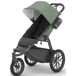 Uppababy - carrinho de corrida Ridge, Gwen (verde Mélange/estrutura de carbono)