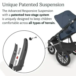 Uppababy - carrinho de corrida Ridge, Gwen (verde Mélange/estrutura de carbono)
