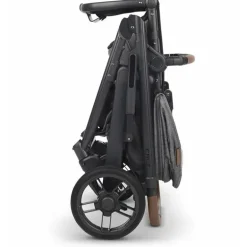 Uppababy - Carrinho de passeio Cruz V2, Greyson (Melange de carvão/Carbon/Couro de sela)