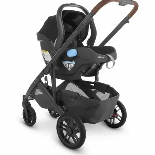 Uppababy - Carrinho de passeio Cruz V2, Greyson (Melange de carvão/Carbon/Couro de sela)