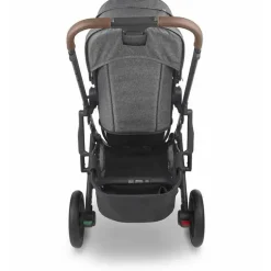 Uppababy - Carrinho de passeio Cruz V2, Greyson (Melange de carvão/Carbon/Couro de sela)