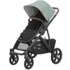 Uppababy - Carrinho Vista V3, Kenzi (Mystic Aqua/Estrutura Carbono/Couro Saddle)