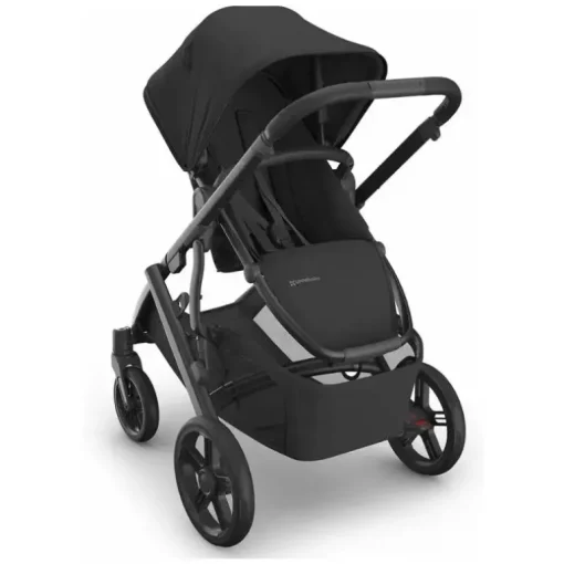 Uppababy - Carrinho Vista V3, Jake (Carvão/Estrutura de Carbono/Couro Preto)