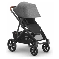 Uppababy - Carrinho Vista V3, Greyson (Charcoal Mélange/Estrutura de Carbono/Couro Saddle)