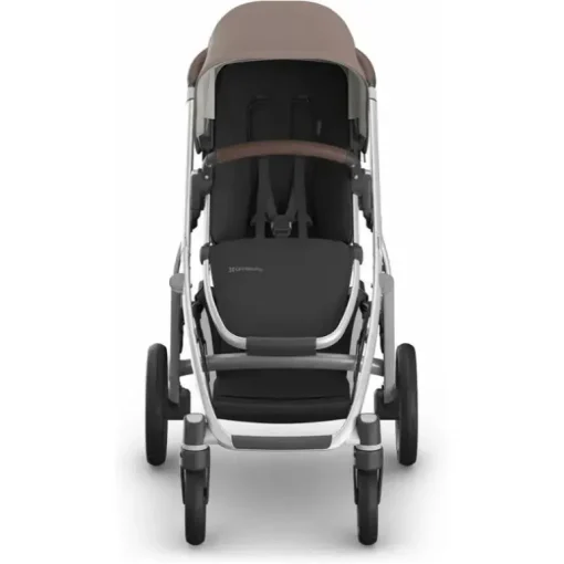 Uppababy - Carrinho Vista V3, Theo (Taupe Escuro/Estrutura Prateada/Couro Castanho)