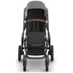 Uppababy - Carrinho Vista V3, Greyson (Charcoal Mélange/Estrutura de Carbono/Couro Saddle)