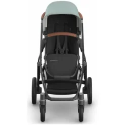 Uppababy - Carrinho Vista V3, Kenzi (Mystic Aqua/Estrutura Carbono/Couro Saddle)