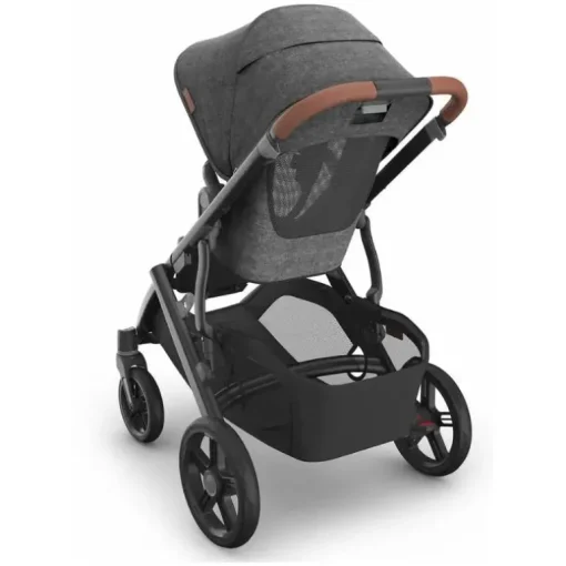 Uppababy - Carrinho Vista V3, Greyson (Charcoal Mélange/Estrutura de Carbono/Couro Saddle)