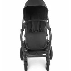 Uppababy - Cruz Stroller V2, Jake (Carvão/Estrutura de Carbono/Couro Preto)
