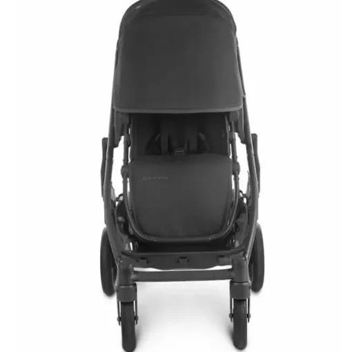 Uppababy - Cruz Stroller V2, Jake (Carvão/Estrutura de Carbono/Couro Preto)
