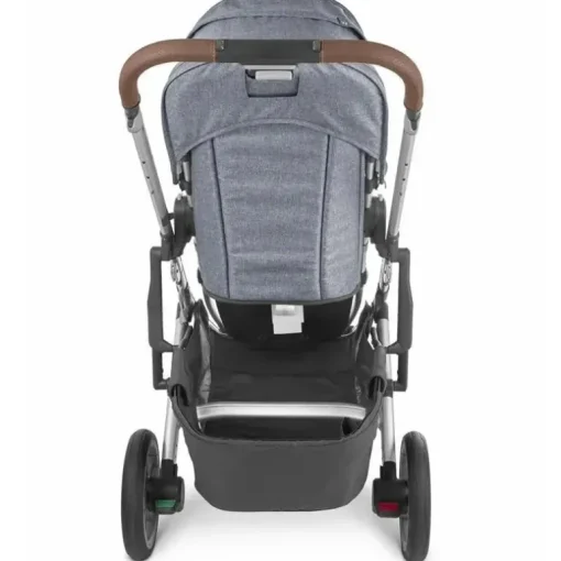 Uppababy - Cruz Stroller V2, Gregory (Azul Melange/Prata/Couro Saddle)