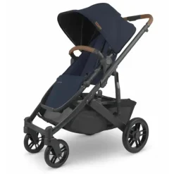 Uppababy - Cruz V2 Stroller, Noa (Marinho/Carbono/Couro Saddle)