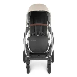 Uppababy - Cruz V2 Stroller, Declan (Oat Mélange/Silver Frame/Chestnut Leather)
