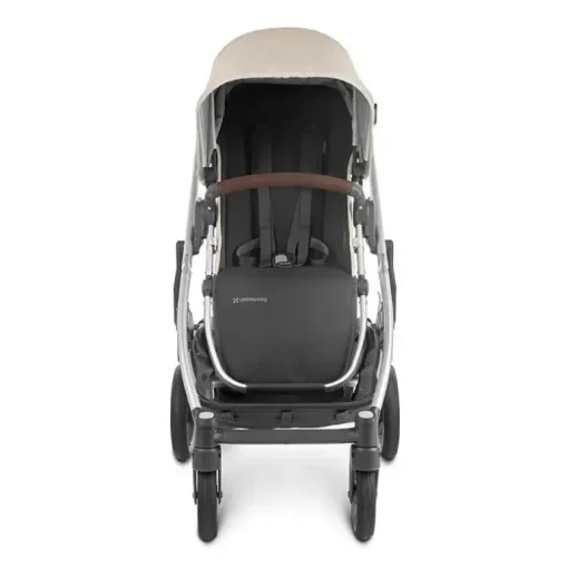 Uppababy - Cruz V2 Stroller, Declan (Oat Mélange/Silver Frame/Chestnut Leather)