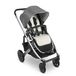 Uppababy - Forro de Assento Reversível, Phoebe (Cinza Claro Respirável/Velo Sherpa Aconchegante)