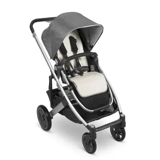 Uppababy - Forro de Assento Reversível, Phoebe (Cinza Claro Respirável/Velo Sherpa Aconchegante)