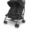 Uppababy - G-LINK V2 Side by Side Double Stroller, Jake (carvão/carbono)