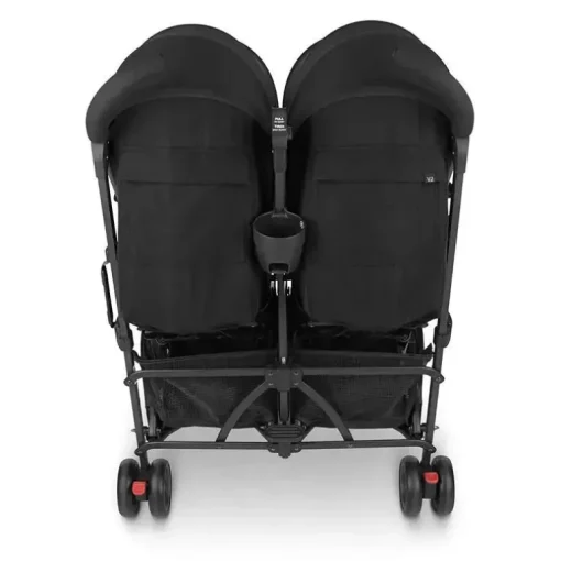 Uppababy - G-LINK V2 Side by Side Double Stroller, Jake (carvão/carbono)