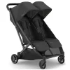 Uppababy - Minu Duo Side By Side Compact Double Stroller, Jake (Charcoal/Carbon Frame/Black Leather)