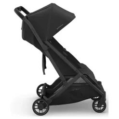 Uppababy - Minu Duo Side By Side Compact Double Stroller, Jake (Charcoal/Carbon Frame/Black Leather)