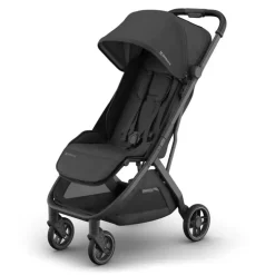 Uppababy - Minu V3 Compact Stroller, Jake (Charcoal/Carbon Frame/Black Leather)