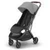 Uppababy - Minu V3 Compact Stroller, Greyson (Charcoal Mélange/Carbon Frame/Saddle Leather)
