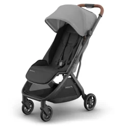 Uppababy - Minu V3 Compact Stroller, Greyson (Charcoal Mélange/Carbon Frame/Saddle Leather)
