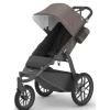 Uppababy - Ridge Jogging Stroller, Theo (taupe escuro/estrutura de carbono)