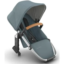Uppababy - Rumbleseat V3 Second Lower Seat, Callum (Stone Blue/Silver Frame/Sand Leather)