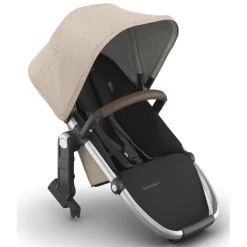 Uppababy - Rumbleseat V3 Second Lower Seat, Declan (Oat Mélange/Silver Frame/Chestnut Leather)
