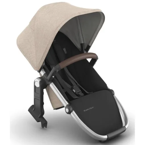 Uppababy - Rumbleseat V3 Second Lower Seat, Declan (Oat Mélange/Silver Frame/Chestnut Leather)