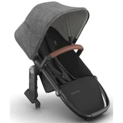 Uppababy - Rumbleseat V3 Second Lower Seat, Greyson (Charcoal Mélange/Carbon Frame/Saddle Leather)