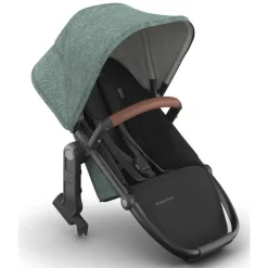 Uppababy - Rumbleseat V3 Second Lower Seat, Green (Mélange/Carbon Frame/Saddle Leather)